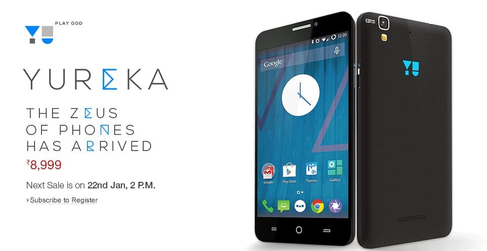 2nd Yureka Flash Sale at Amazon coming up on Jan 22, 2 PM