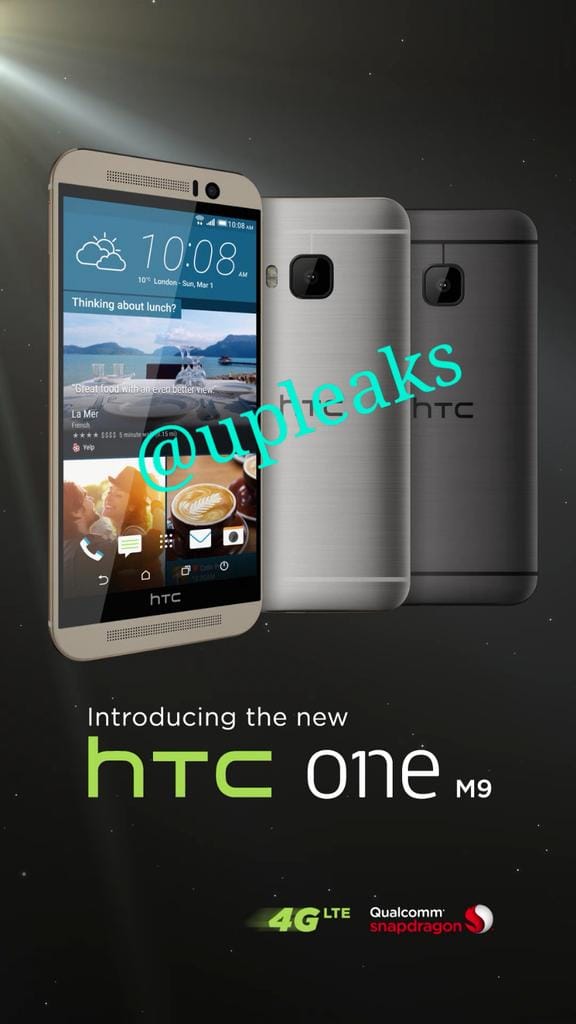 Upleaks confirms what we thought the HTC One M9 is going to look like