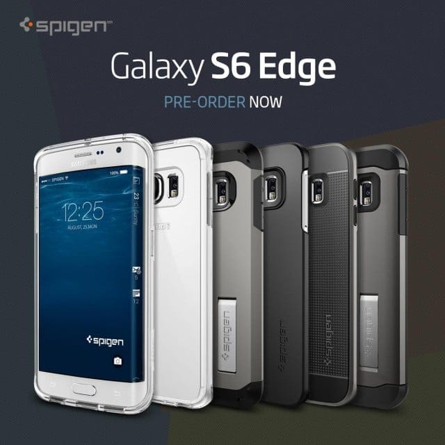 Spigen’s Galaxy S6 Edge cases now available for pre-order, renders show only a single curved edge