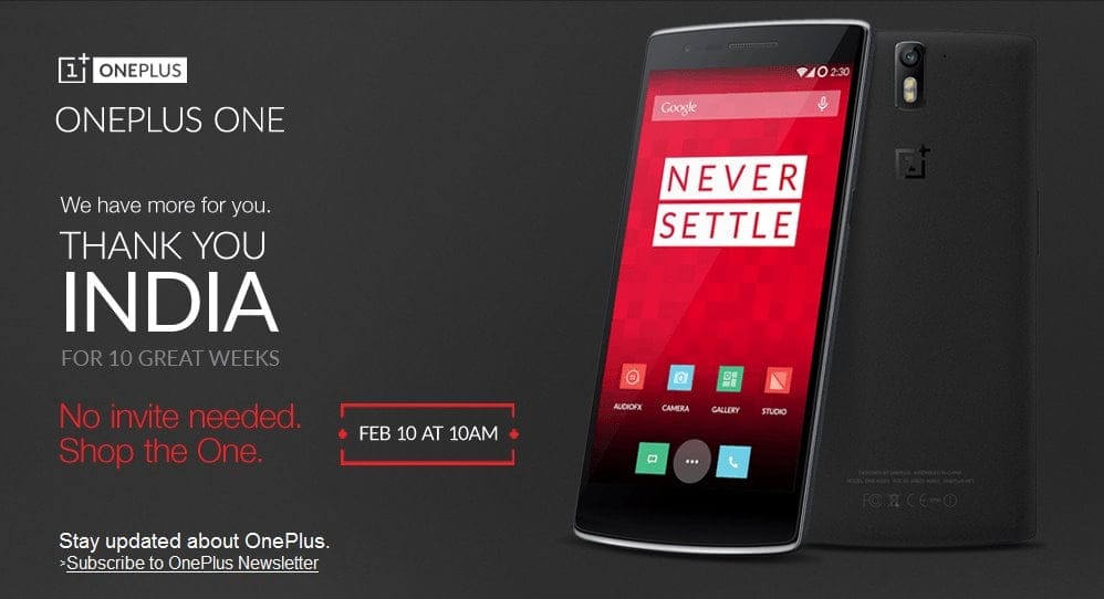 OnePlus One going on 24-hour invite-free sale tomorrow in India