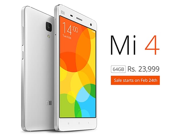 Xiaomi Mi4 64GB Price and Release Date announced for India