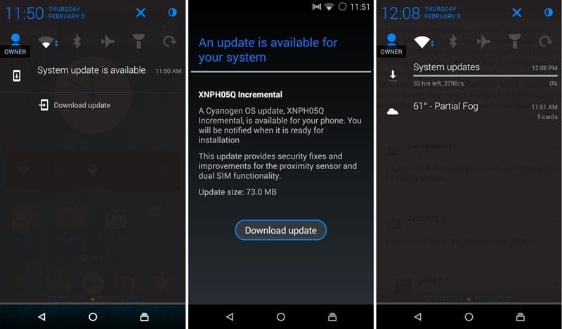 Yu Yureka OTA update rolling out, Cyanogen OS version 11.0XNPH05Q