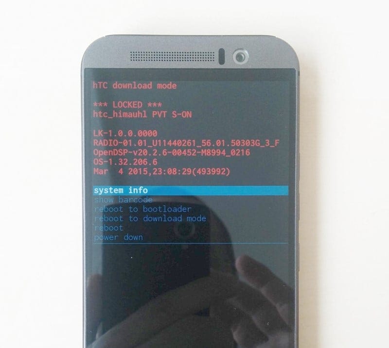 How to Boot into HTC One M9 Download Mode