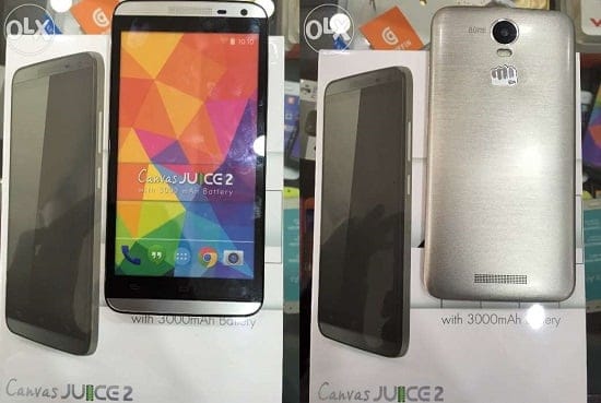 Micromax Canvas Juice 2 with Android Lollipop Goes on Sale Online for Rs 9,100