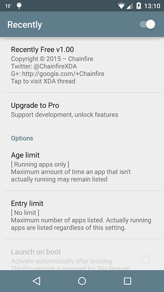 Chainfire’s Recently App Hides Inactive Apps from Recent App List on Lollipop