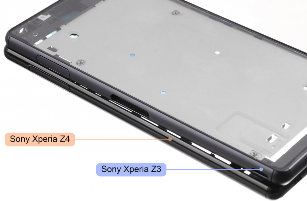 Sony Xperia Z4 with Metal Frame Leaks in Image, Compared to Xperia Z3