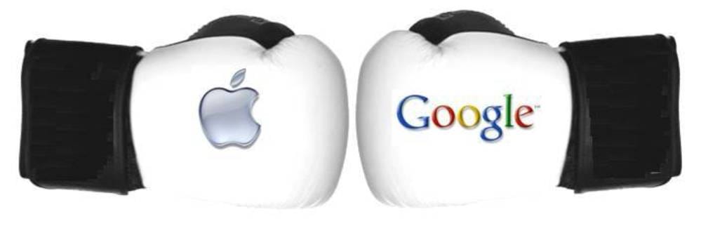 Google-Apple rivalry displayed on Google Maps for all to see