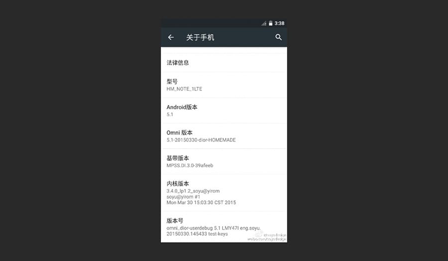 Xiaomi Redmi Note 4G to receive Android 5.1 update unofficially soon, screenshot already out!