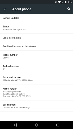 Sony Z Ultra Google Play Edition Receives Android 5.1 Lollipop Update