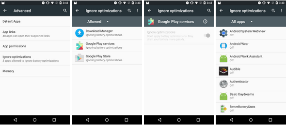 Android M features: The doze mode