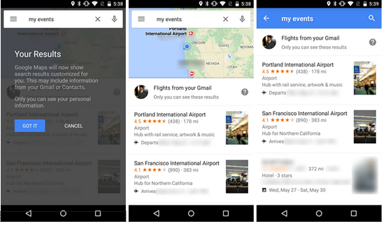 Google Maps Update Brings Support to Search for Reservations, Flights and Hotel Bookings