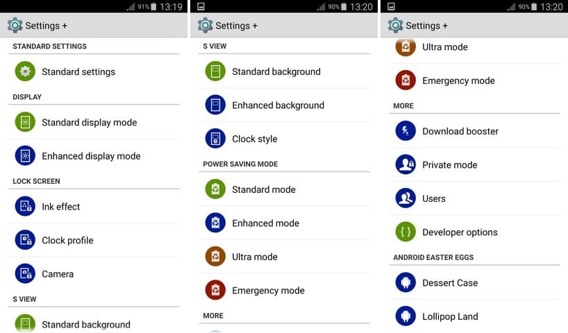 Settings+ App unlocks for you hidden settings and tweaks on Samsung Galaxy devices