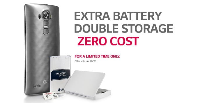 LG G4’s free battery, charger and micro SD card offer extended till June 30