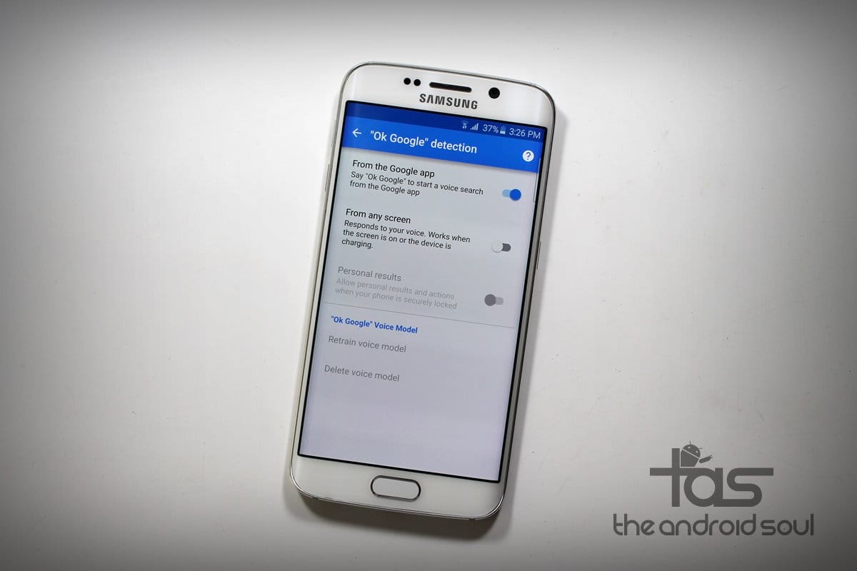 New Google Search app from Android M brings back “Ok Google from any screeen” option to Galaxy S6, but still doesn’t works