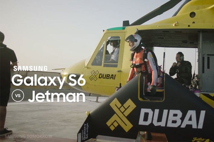 Samsung joins hands with Jetman Rossy in advertisement bid for the Galaxy S6