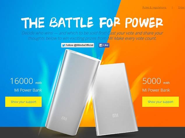 Xiaomi launches power banks: 16000 and 5000 mAh ones on the cards