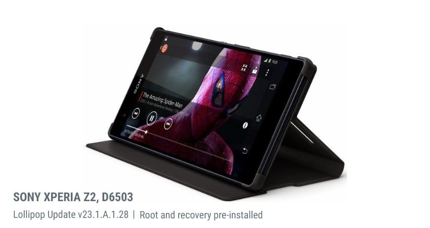 How to update Sony Xperia Z2 to Lollipop update v23.1.A.1.28 with root and recovery pre-installed