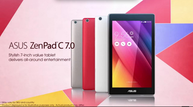 Asus ZenPad C 7.0 Tablet Revealed via Official Video