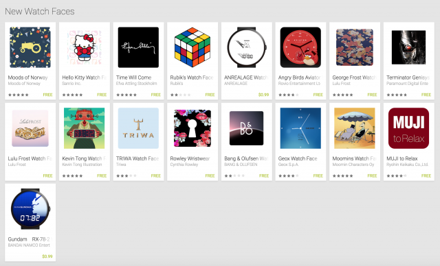 Google adds 17 new Android Wear watch faces, get them from Play Store