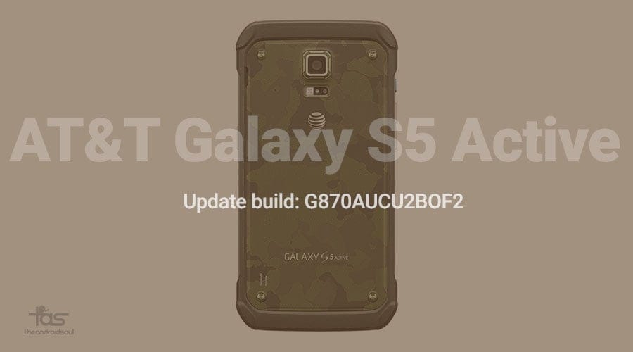 AT&T Galaxy S5 Active receiving new OTA update, build no. G870AUCU2BOF2