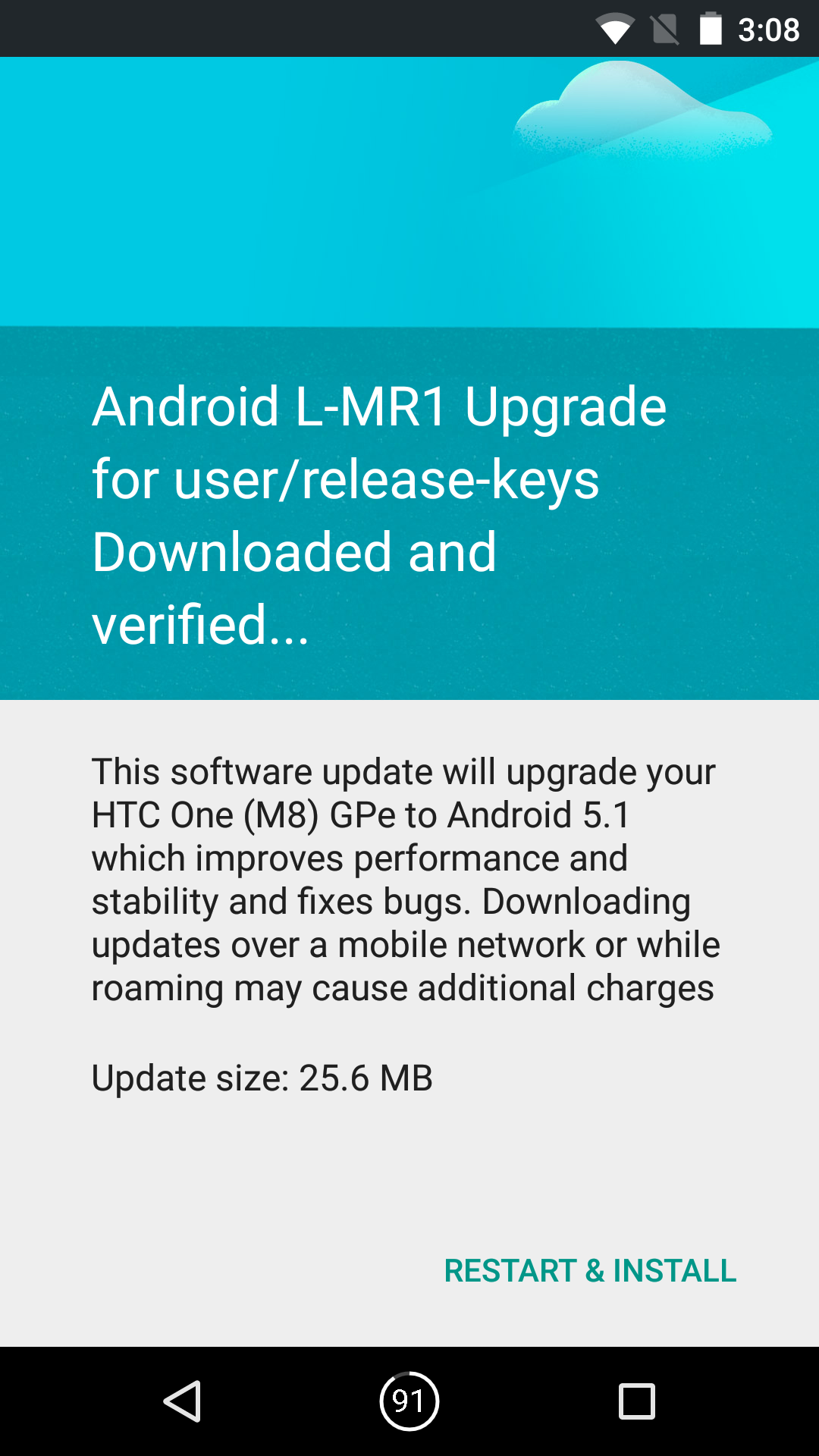 HTC One M8 GPe gets new update, just 25MB in size!