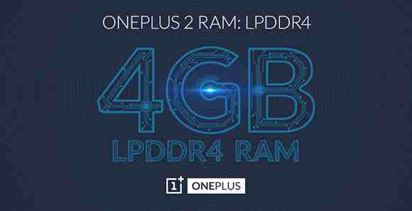 OnePlus 2 confirmed to feature 4 GB of LPDDR4 RAM