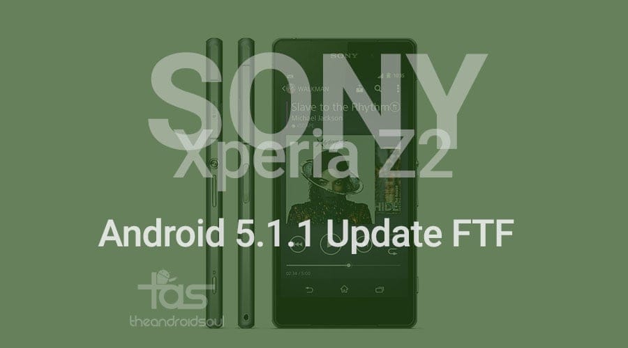 Download Sony Xperia Z2 Android 5.1.1 FTF firmware