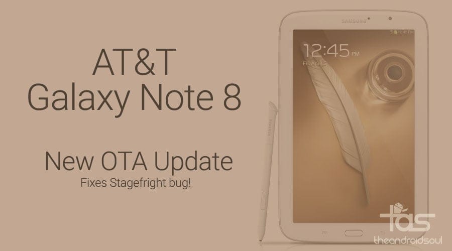 AT&T Galaxy Note 8.0 receives Stagefright fix on Android 4.4. KitKat