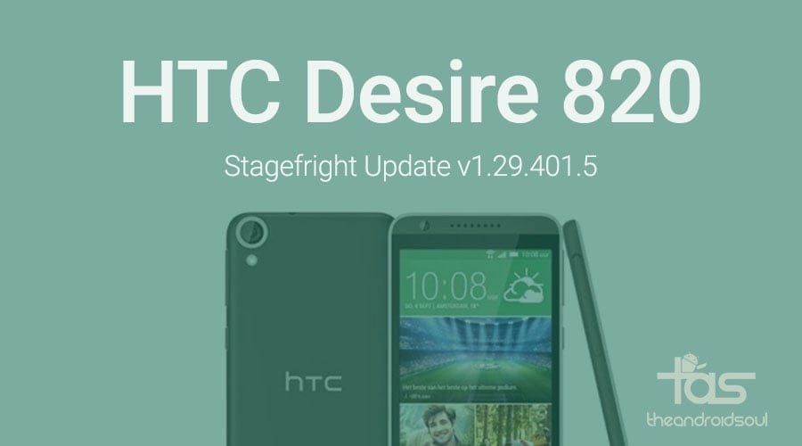 HTC Desire 820 receiving Stagefright fixer OTA update in Europe to version 1.29.401.5