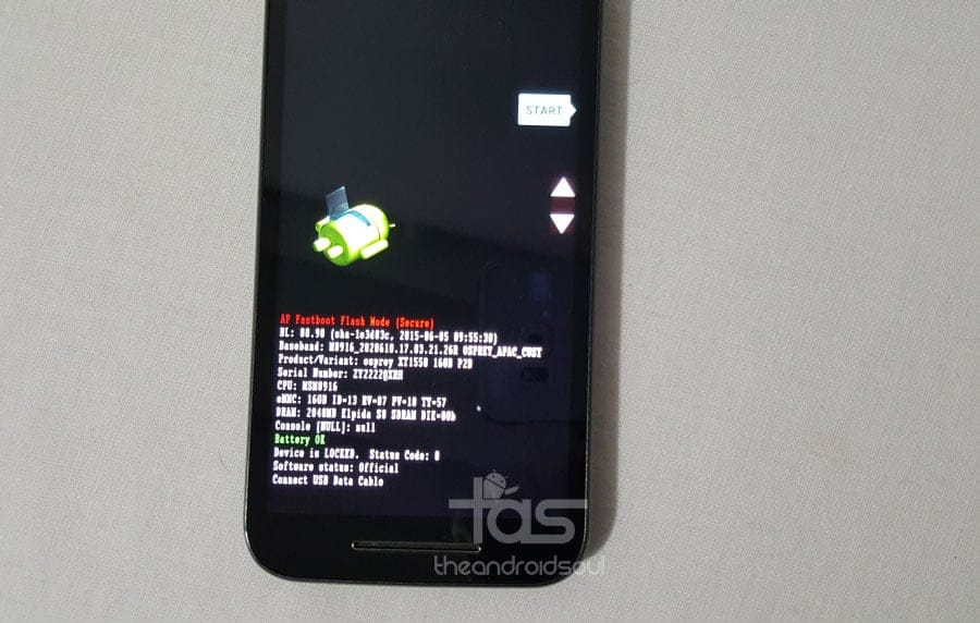 Boot into Moto G 3rd Gen Bootloader or Fastboot Mode