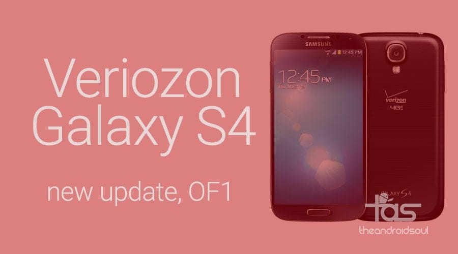 Verizon Galaxy S4 receives new OTA update to build OF1