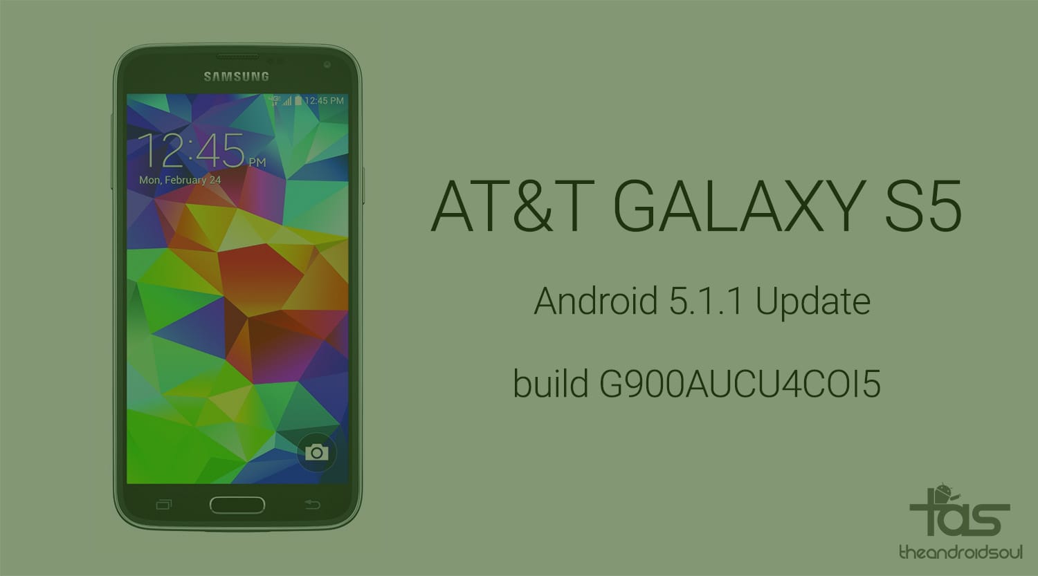 AT&T Galaxy S5 receives Android 5.1.1 update in build G900AUCU4COI5