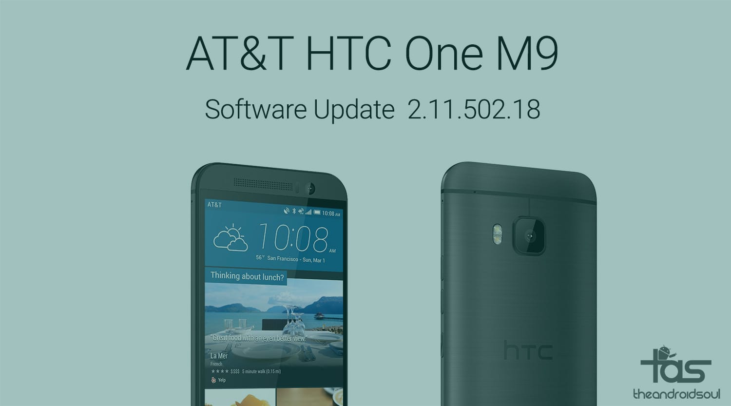 AT&T HTC One M9 receives software update (version 2.11.502.18), brings Google bulletin patches