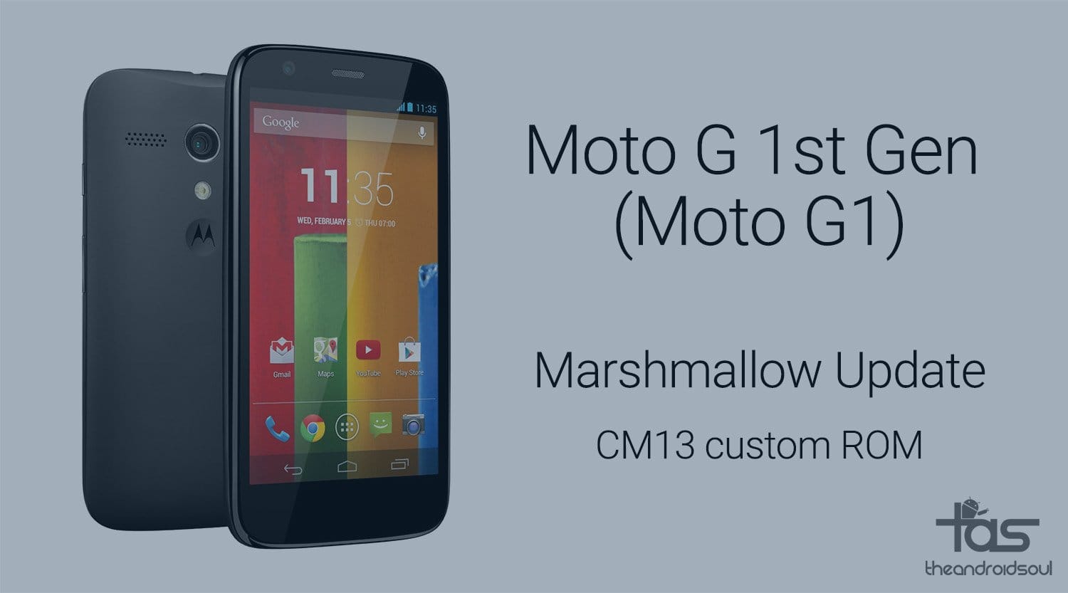 Get Moto G 1st Gen (G1) Marshmallow update via CM13 ROM