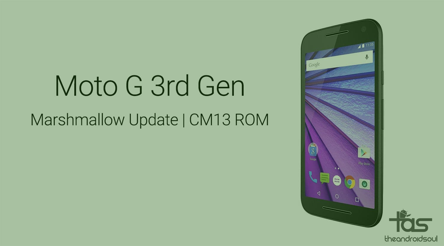 Get Moto G3 Marshmallow update via CM13 ROM