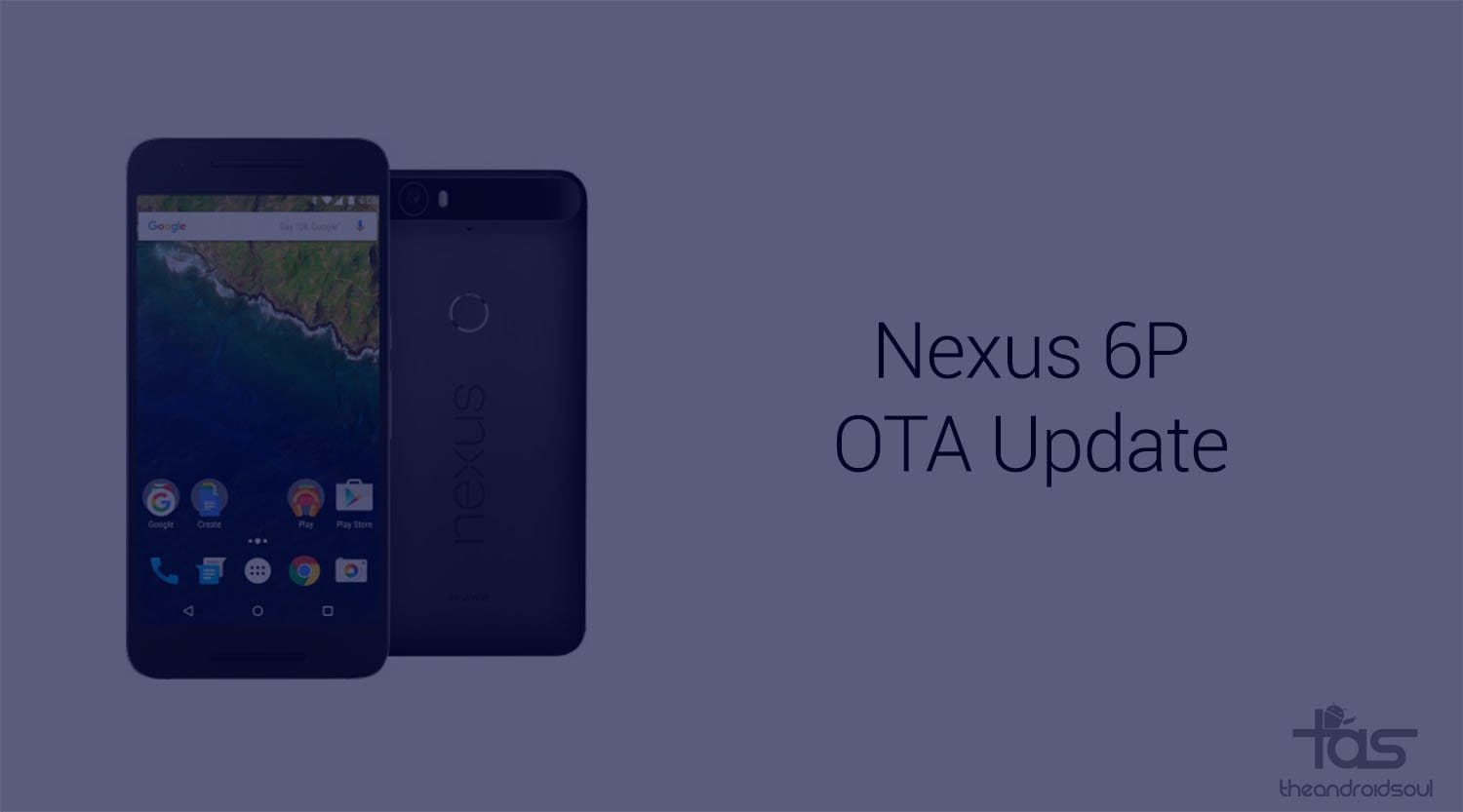 MDB08K Nexus 6P OTA update rolling out already!