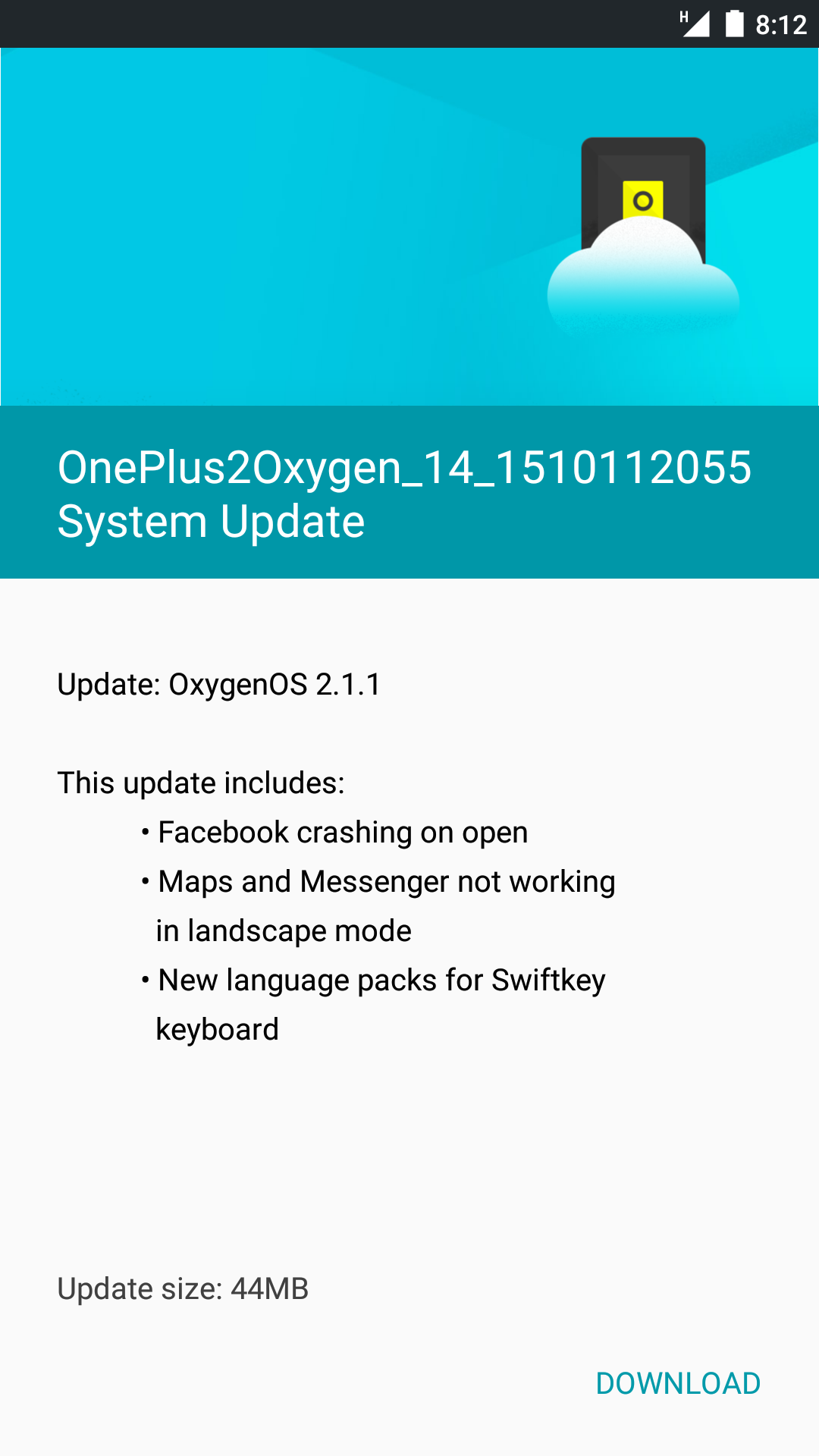 DOWNLOAD OnePlus 2 OxygenOS 2.1.1 OTA