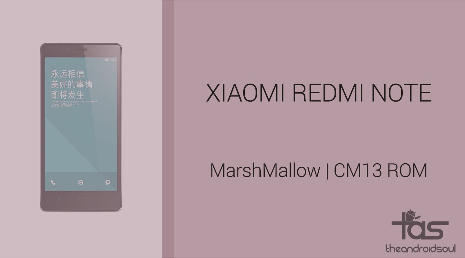 Download Xiaomi Redmi Note 4G CM13 for Marshmallow Update