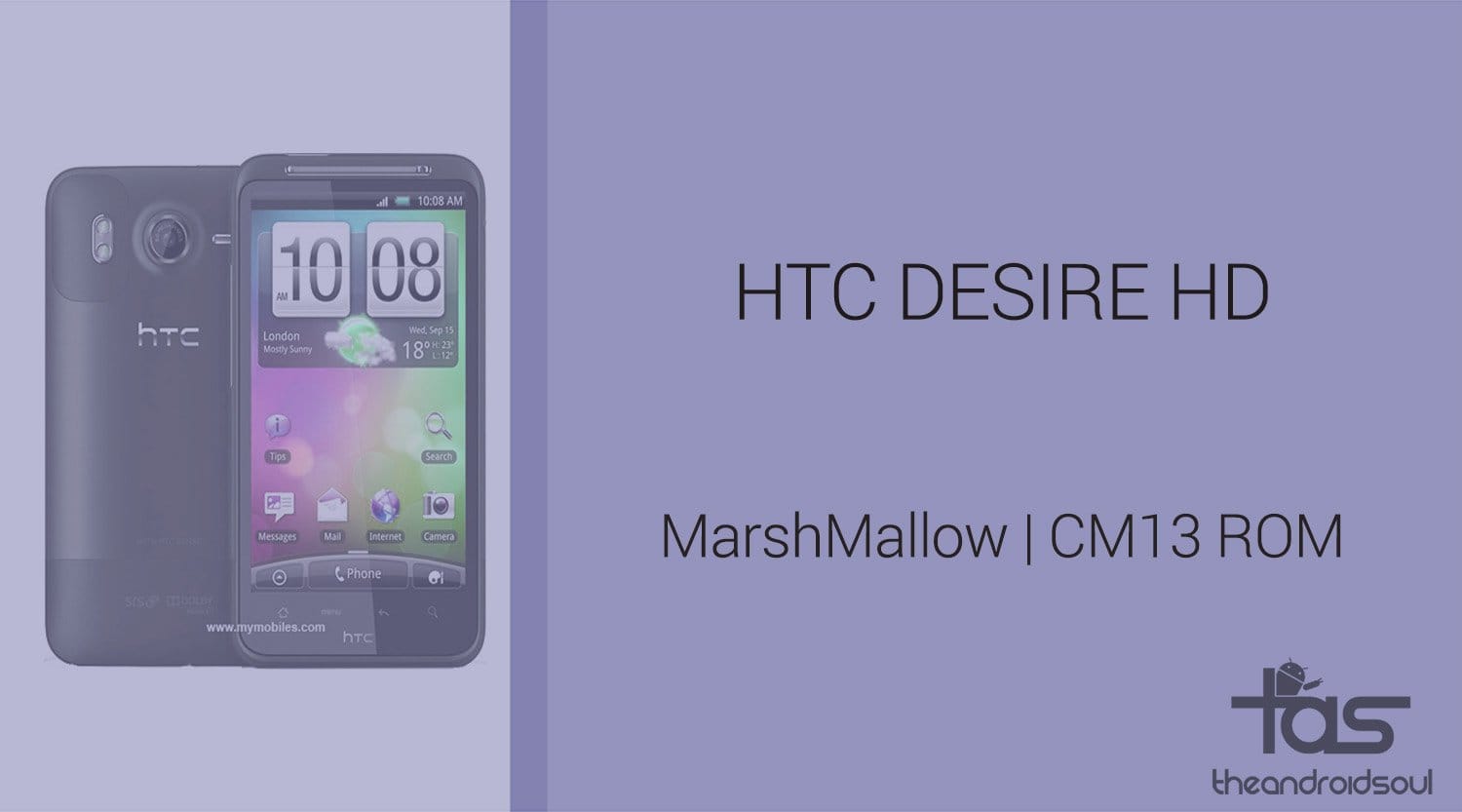 Download HTC Desire HD Marshmallow Update: CM13 and other ROMs