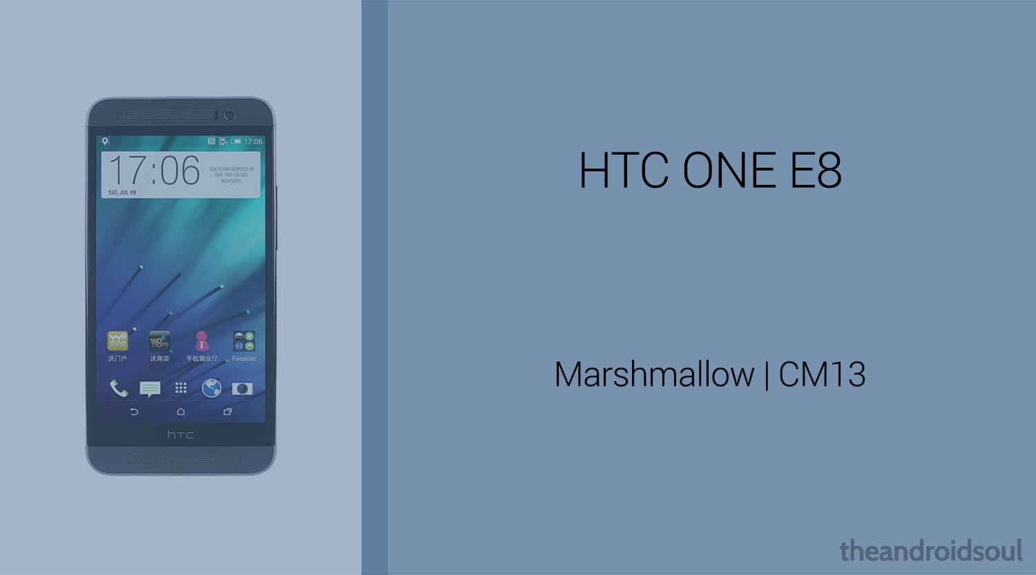 Download HTC One E8 Marshmallow Update: CM13 and other ROMs