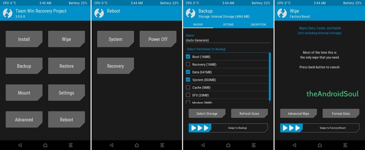 TWRP Recovery Galaxy Core Prime