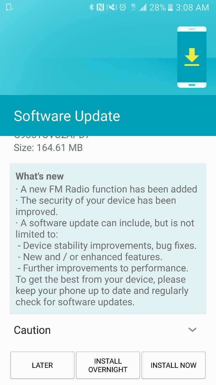 T-Mobile Galaxy S7 Edge receives new update in build G935TUVU2APD7