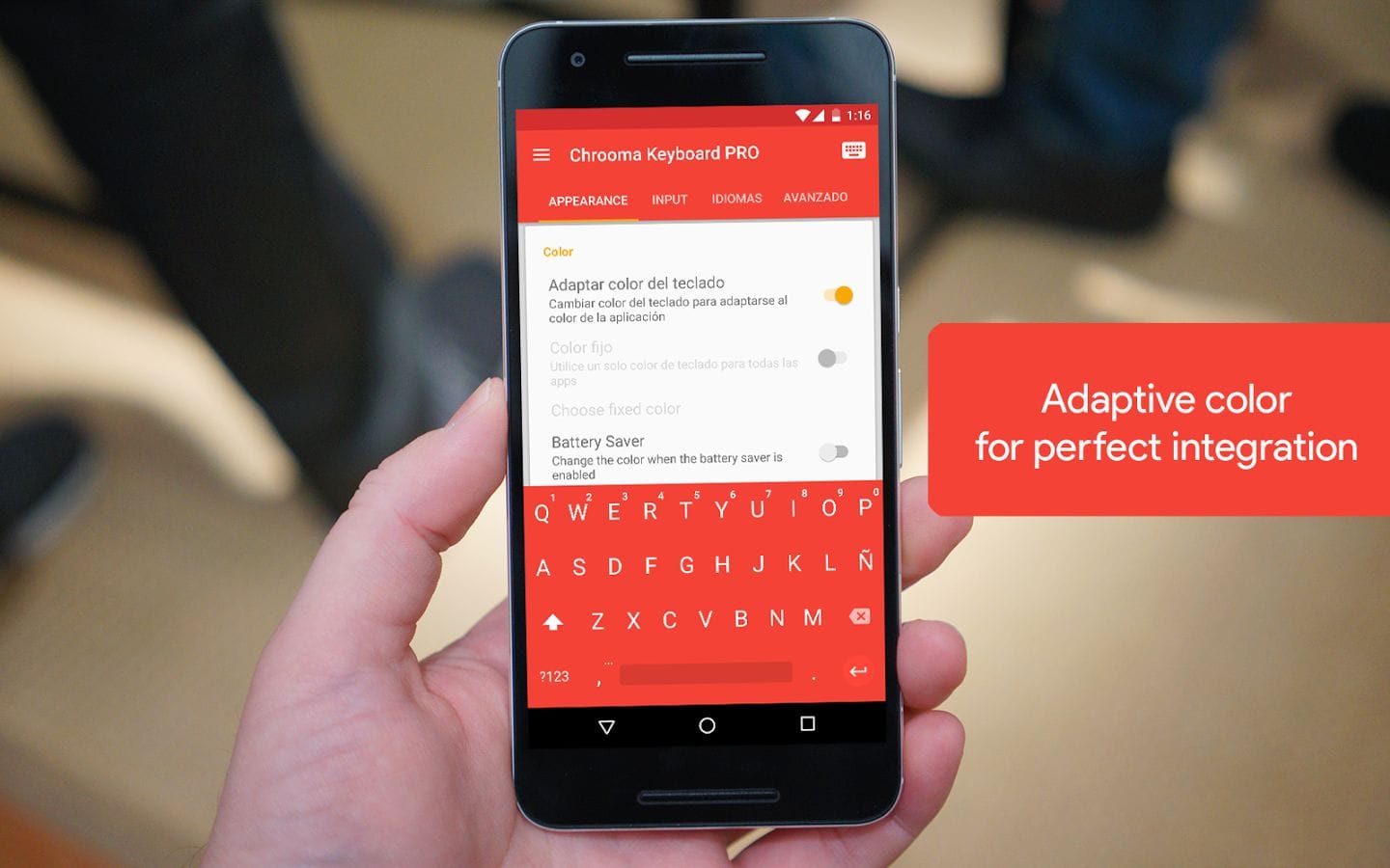 Change Keyboard Color Adaptively to Match Each App’s UI on Android with Chrooma Keyboard app