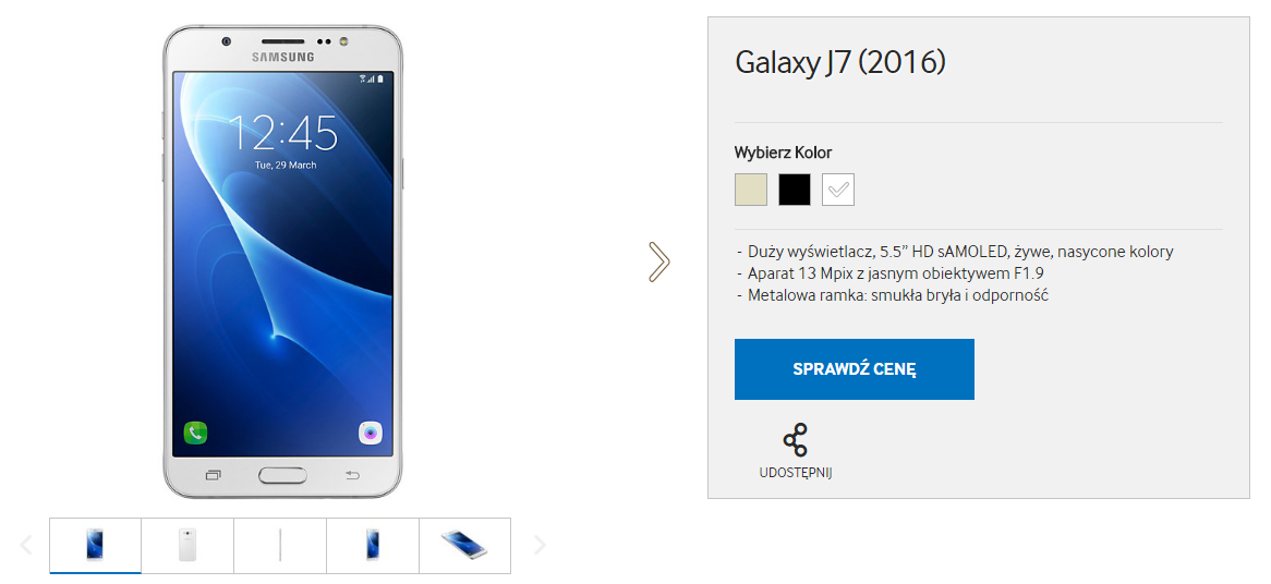 Galaxy J7 2016 released in Poland, available only in retail stores