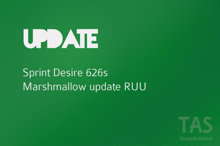 Sprint HTC Desire 626s Marshmallow update RUU firmware [Download]