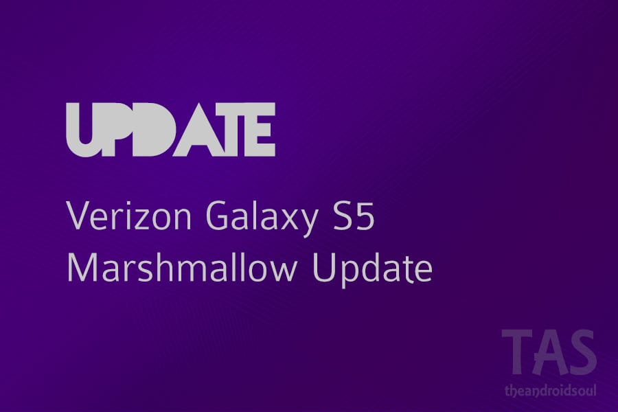 Verizon releases Galaxy S5 Marshmallow update too!