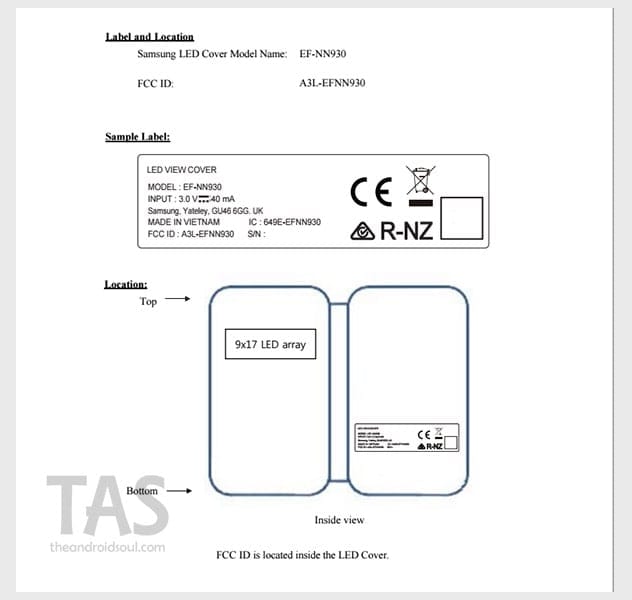 Samsung’s LED View Cover for Galaxy Note 7 leaks