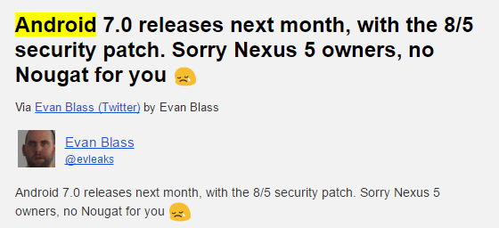 Android Nougat release date confirmed for August with security patched dated 8/5