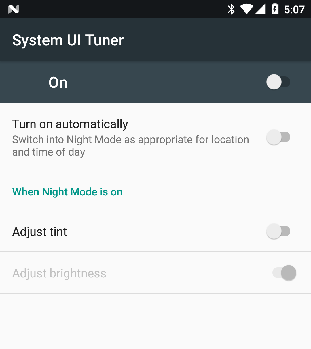 PSA: Night Mode removed in Android 7.1.1 preview release