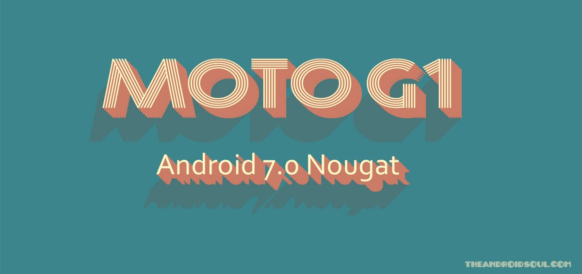 Android Nougat based CM14 for Original Moto G (G1) boots up!